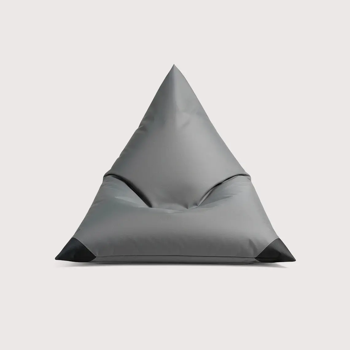 FUNDA PUFF TRIANGULAR EXTERIOR PUF (SIN RELLENO) - GRIS OSCURO / NEGRO | GRIS OSCURO / NEGRO 1