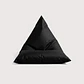 FUNDA PUFF TRIANGULAR EXTERIOR PUF (SIN RELLENO) - NEGRO | NEGRO / NEGRO - Miniatura 1