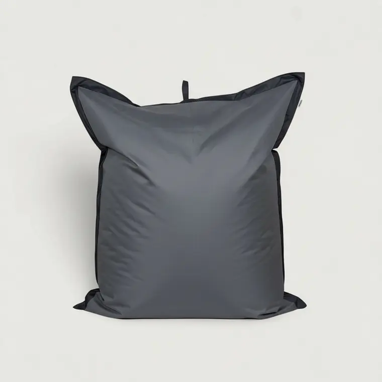 PUFF RECTANGULAR EXTERIOR IMPERMEABLE - GRIS OSCURO / NEGRO (TALLA S) 5