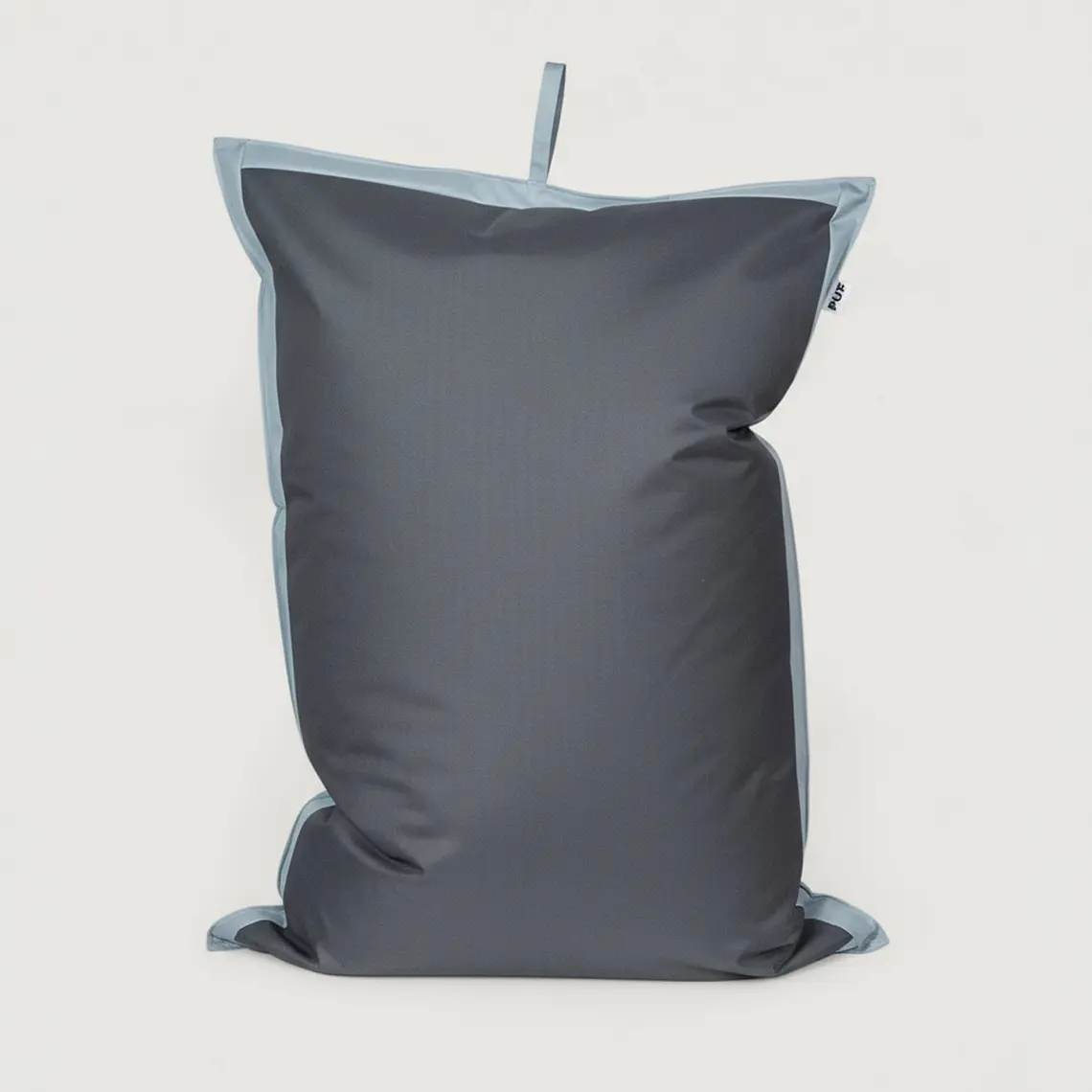 PUFF RECTANGULAR EXTERIOR IMPERMEABLE - GRIS OSCURO / GRIS CLARO (TALLA S) 4