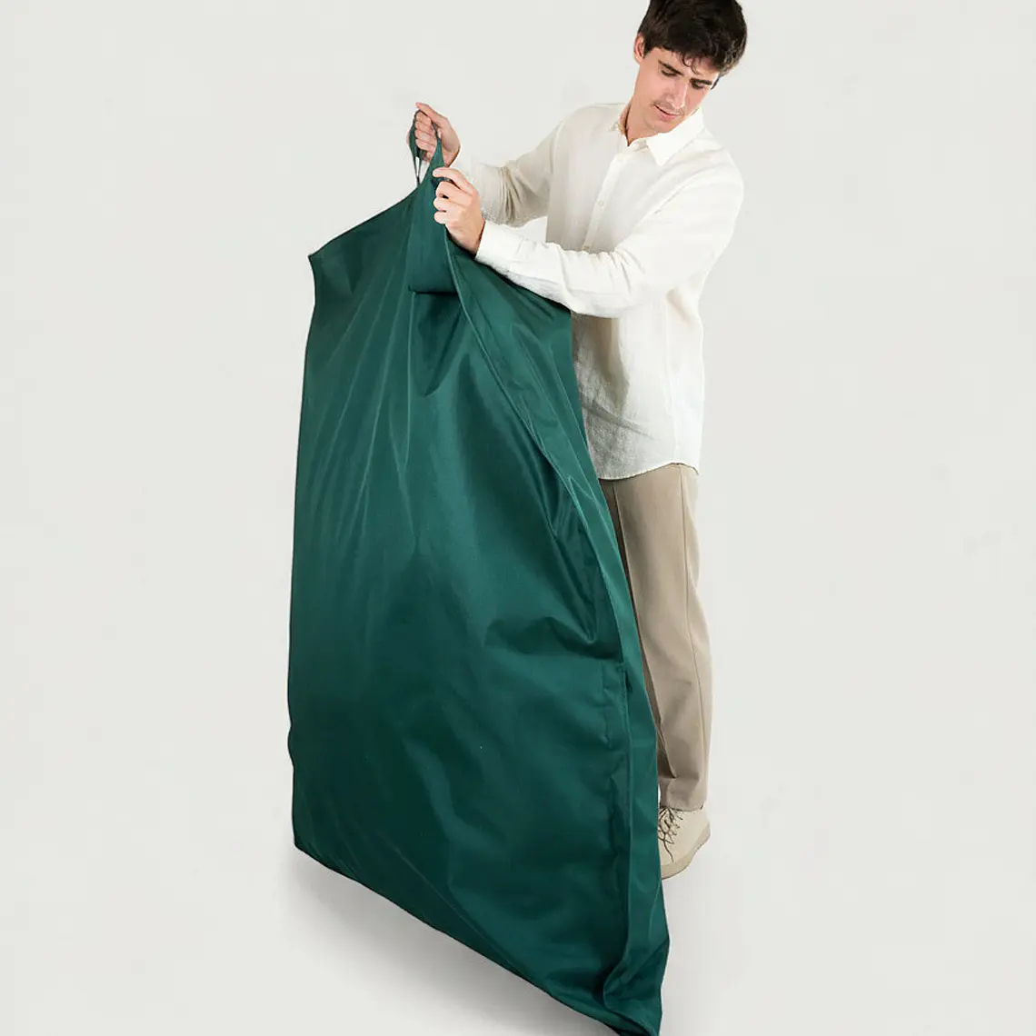 PUFF RECTANGULAR EXTERIOR IMPERMEABLE - VERDE / VERDE (TALLA S) 3