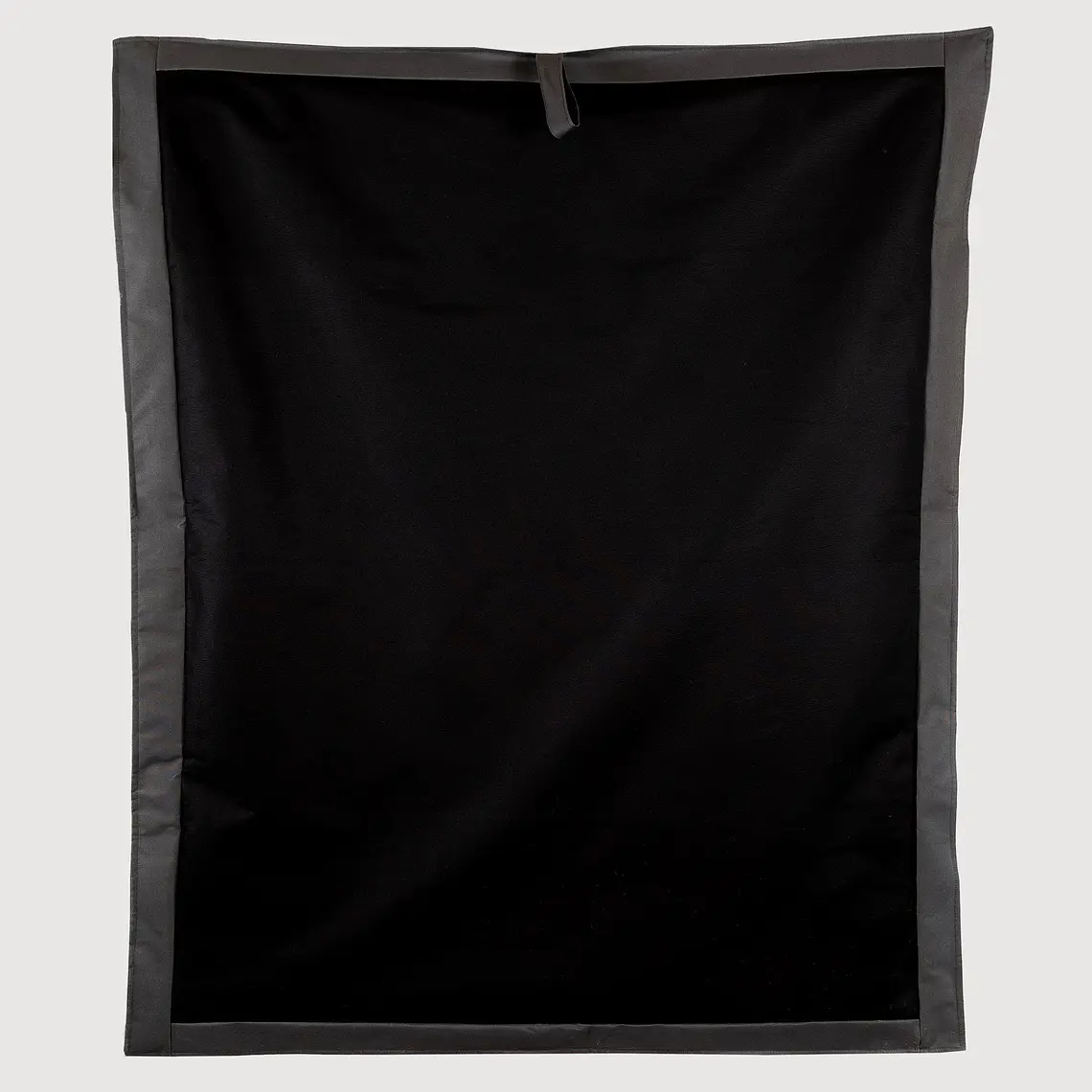 FUNDA PUFF RECTANGULAR EXTERIOR Y TERRAZA PUF (SIN RELLENO) - NEGRO / GRIS OSCURO | NEGRO / L / GRIS OSCURO 1