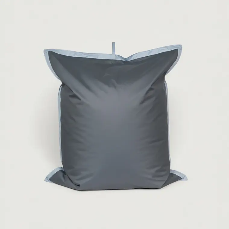 PUFF RECTANGULAR EXTERIOR IMPERMEABLE - GRIS OSCURO / GRIS CLARO (TALLA L) 3