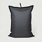 PUFF RECTANGULAR EXTERIOR IMPERMEABLE - GRIS OSCURO / NEGRO (TALLA L) - Miniatura 3