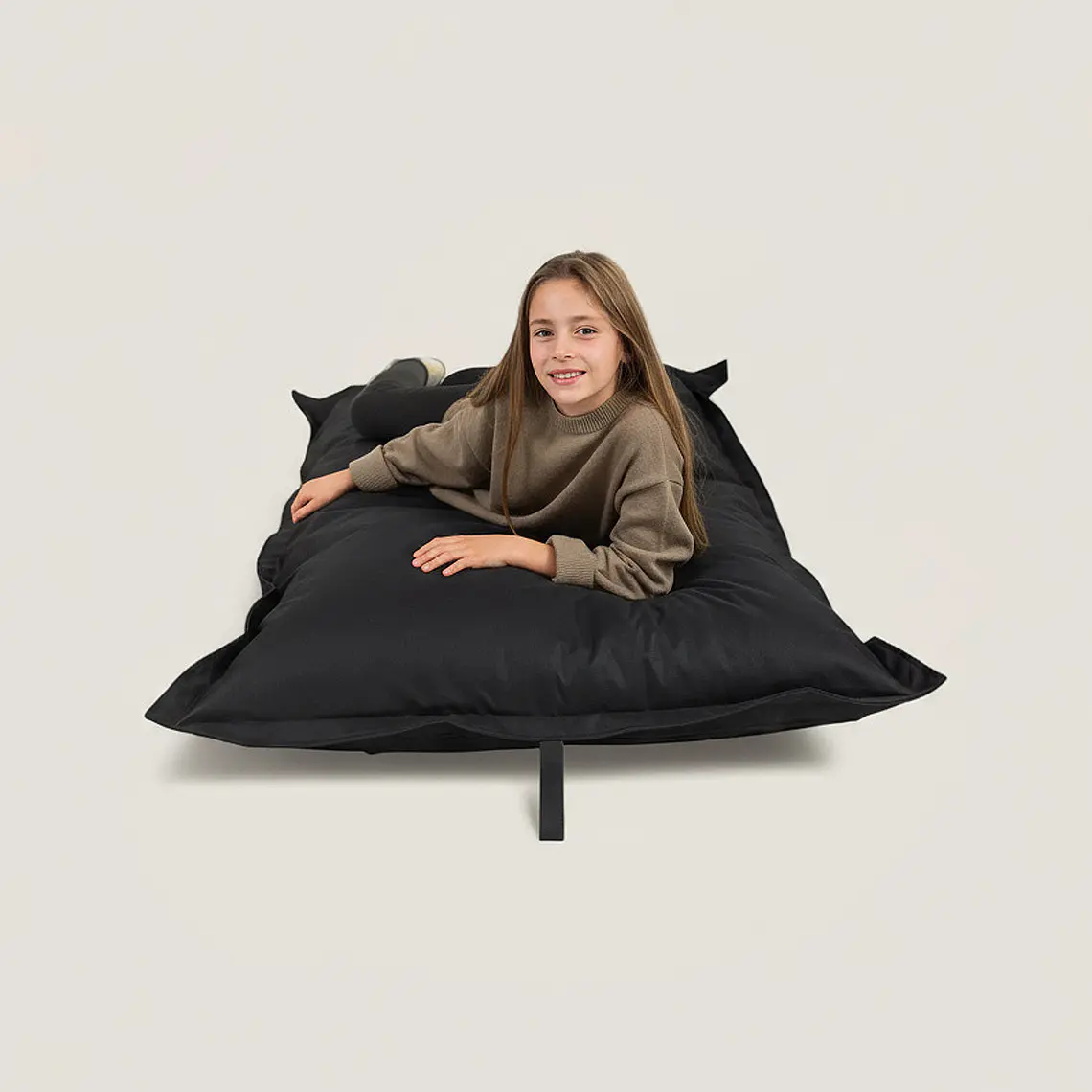 PUFF RECTANGULAR EXTERIOR IMPERMEABLE - NEGRO / NEGRO (TALLA S) 3