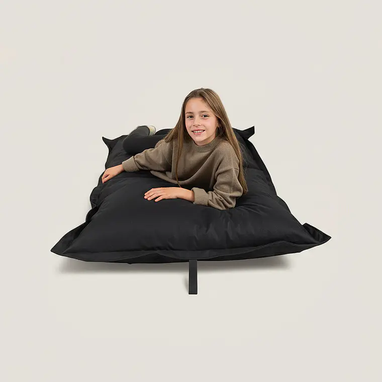 PUFF RECTANGULAR EXTERIOR IMPERMEABLE - NEGRO / NEGRO (TALLA S) 3