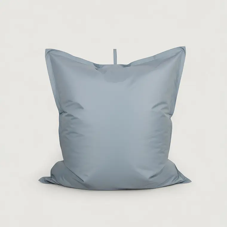 PUFF RECTANGULAR EXTERIOR IMPERMEABLE - GRIS CLARO / GRIS CLARO (TALLA L) 2