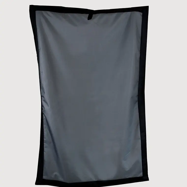 FUNDA PUFF RECTANGULAR EXTERIOR Y TERRAZA PUF (SIN RELLENO) - GRIS OSCURO / NEGRO | GRIS OSCURO / L / NEGRO 2
