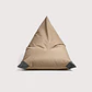 PUFF TRIANGULAR TERRAZA Y EXTERIOR - ARENA / GRIS OSCURO  - Miniatura 1