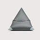 PUFF TRIANGULAR TERRAZA Y EXTERIOR - GRIS OSCURO / GRIS CLARO  - Miniatura 1