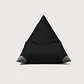 PUFF TRIANGULAR TERRAZA Y EXTERIOR - NEGRO / GRIS OSCURO  - Miniatura 1