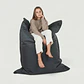 PUFF RECTANGULAR EXTERIOR IMPERMEABLE - GRIS OSCURO / GRIS OSCURO (TALLA S) - Miniatura 4