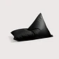 PUFF TRIANGULAR TERRAZA Y EXTERIOR - NEGRO | NEGRO - Miniatura 4