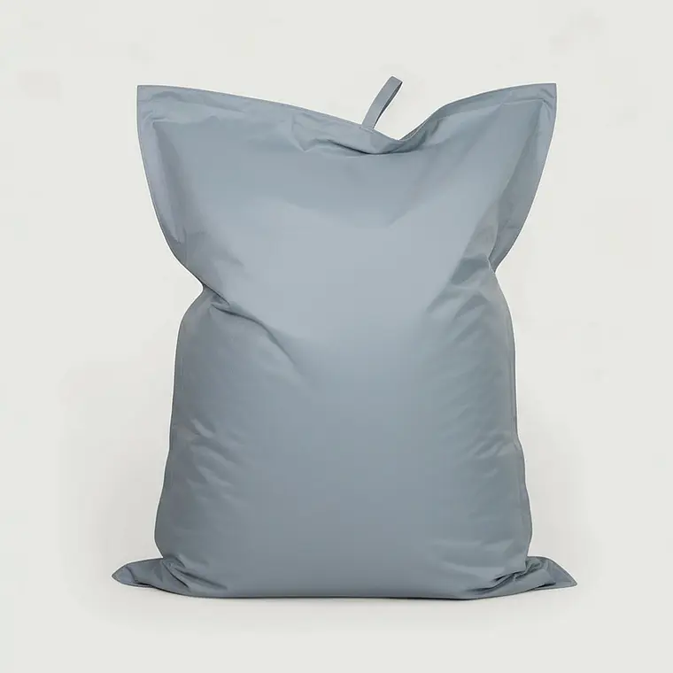 PUFF RECTANGULAR EXTERIOR IMPERMEABLE - GRIS CLARO / GRIS CLARO (TALLA L) 3