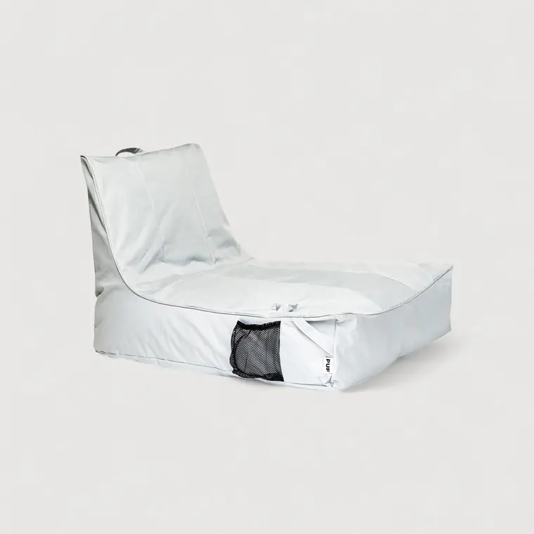 SILLÓN EXTERIOR LOUNGE PUF | GRIS CLARO 1