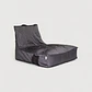 SILLÓN EXTERIOR LOUNGE PUF | GRIS OSCURO - Miniatura 1