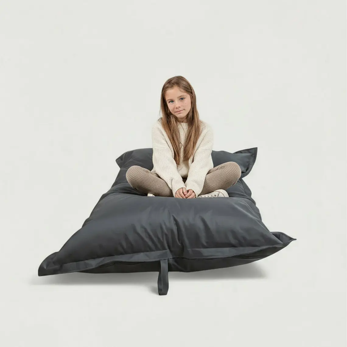 PUFF RECTANGULAR EXTERIOR IMPERMEABLE - GRIS OSCURO / GRIS OSCURO (TALLA S) 5