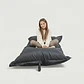 PUFF RECTANGULAR EXTERIOR IMPERMEABLE - GRIS OSCURO / GRIS OSCURO (TALLA S) - Miniatura 5