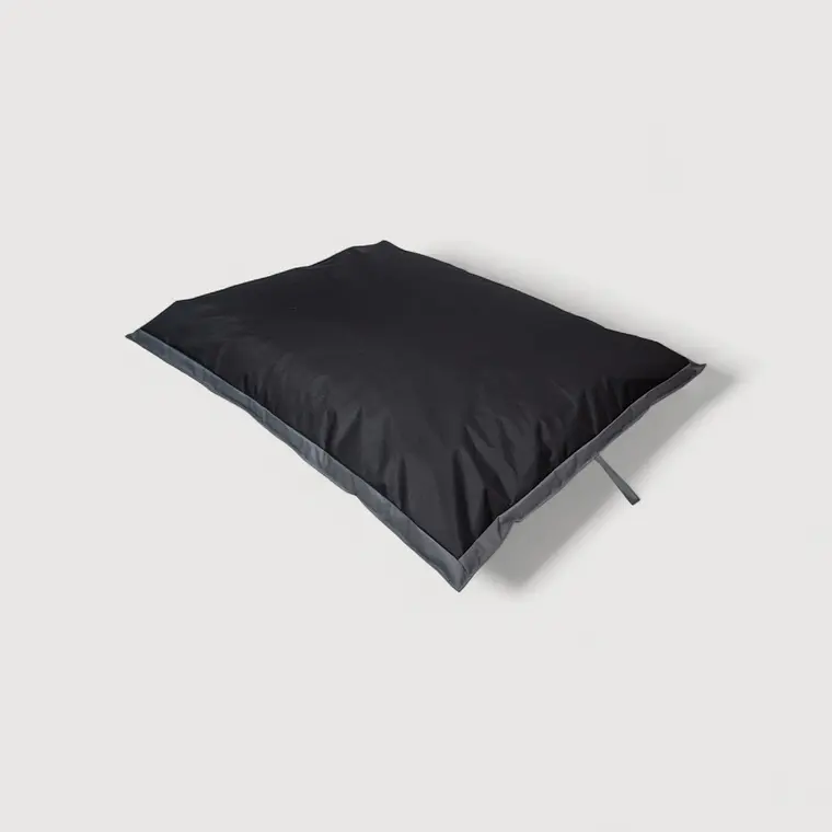 PUFF RECTANGULAR EXTERIOR IMPERMEABLE - NEGRO / GRIS OSCURO (TALLA L) 5