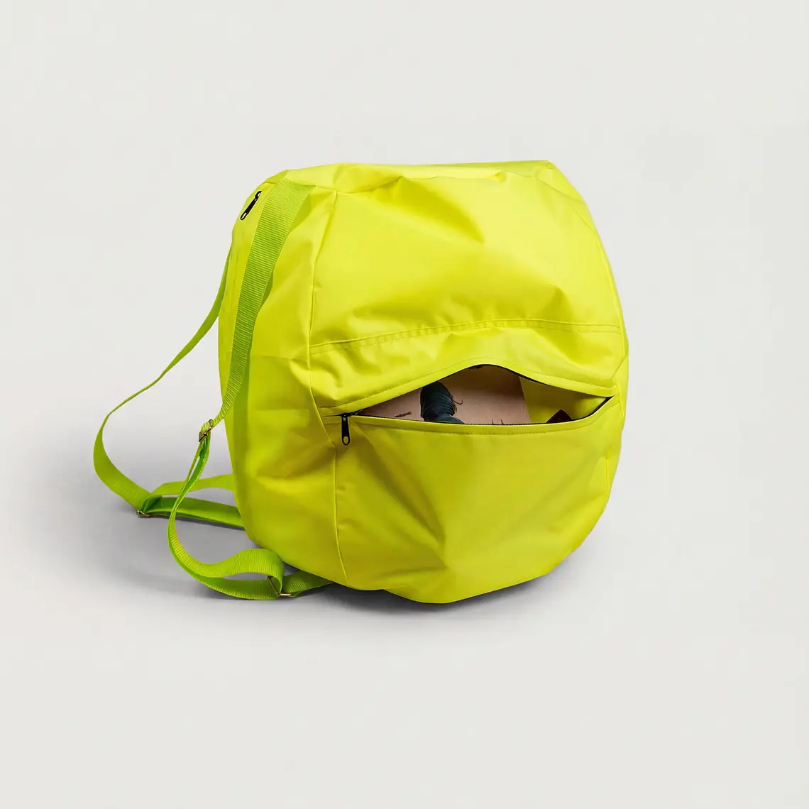 MOCHILA COJIN PUF - AMARILLO FLÚOR 3