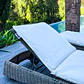 COLCHONETA MAT PARA REPOSERA PUF - BEIGE | BEIGE CLARO CRUDO - Miniatura 2