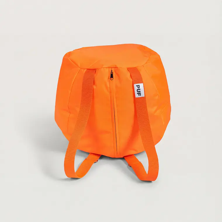 MOCHILA COJIN PUF - NARANJO FLÚOR | NARANJO 1