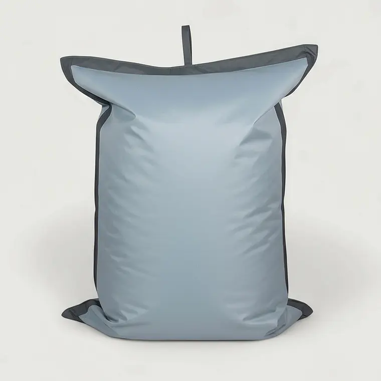 PUFF RECTANGULAR EXTERIOR IMPERMEABLE - GRIS CLARO / GRIS OSCURO (TALLA S) 5