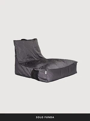 FUNDA IMPERMEABLE SILLON LOUNGE EXTERIOR PUF (SIN RELLENO) | GRIS OSCURO