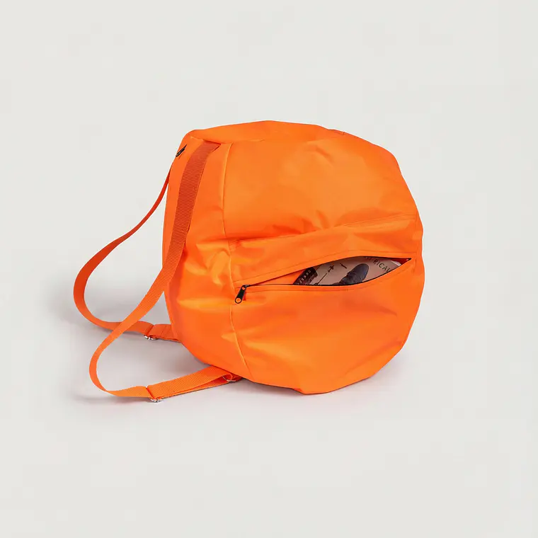 MOCHILA COJIN PUF - NARANJO FLÚOR | NARANJO 3