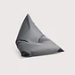 PUFF TRIANGULAR TERRAZA Y EXTERIOR - GRIS OSCURO / NEGRO  - Miniatura 5