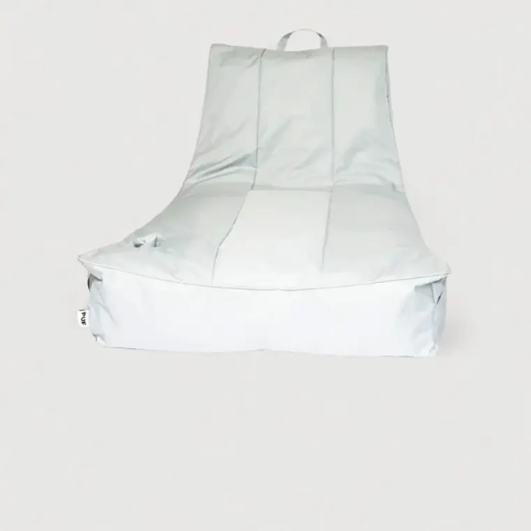 SILLÓN EXTERIOR LOUNGE PUF | GRIS CLARO 2