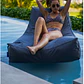 SILLÓN EXTERIOR LOUNGE PUF | GRIS OSCURO - Miniatura 5