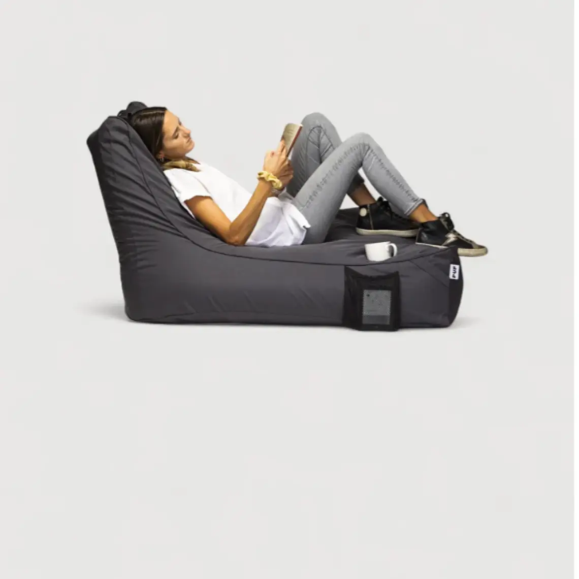 SILLÓN EXTERIOR LOUNGE PUF | GRIS OSCURO 3