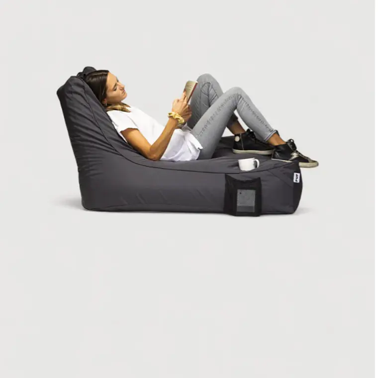 SILLÓN EXTERIOR LOUNGE PUF | GRIS OSCURO 3