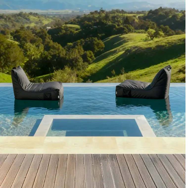 SILLÓN EXTERIOR LOUNGE PUF | GRIS OSCURO 9