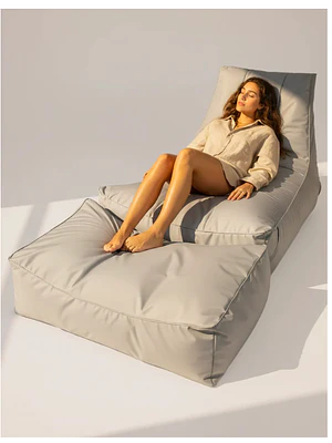 MODULAR LOUNGE EXTERIOR PUF - GRIS CLARO