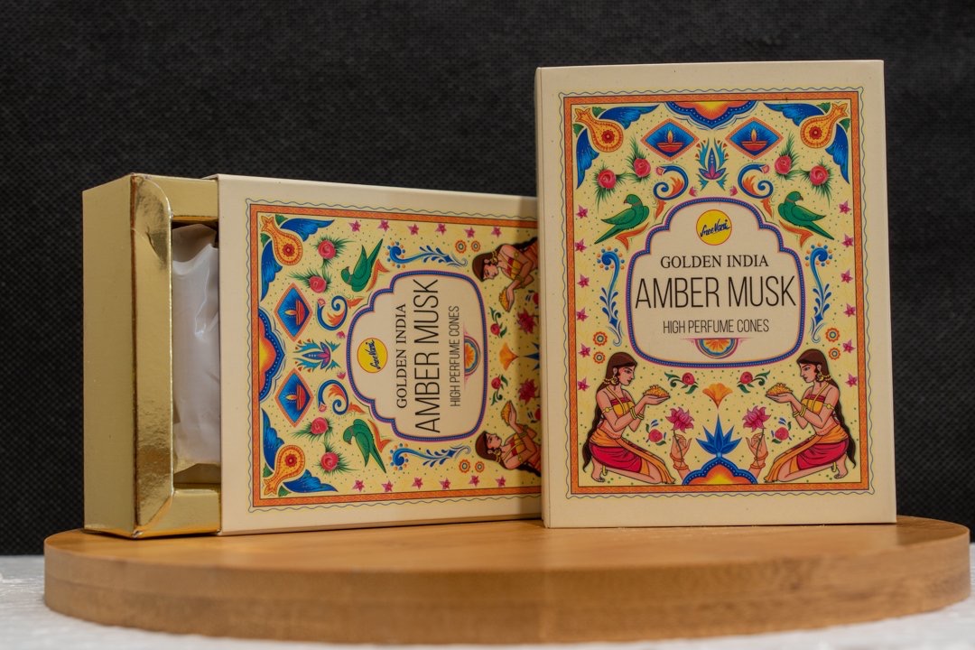 Incienso Cascada Golden Indian - Amber Musk