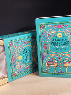 Incienso Cascada Golden Indian - Salvia Blanca