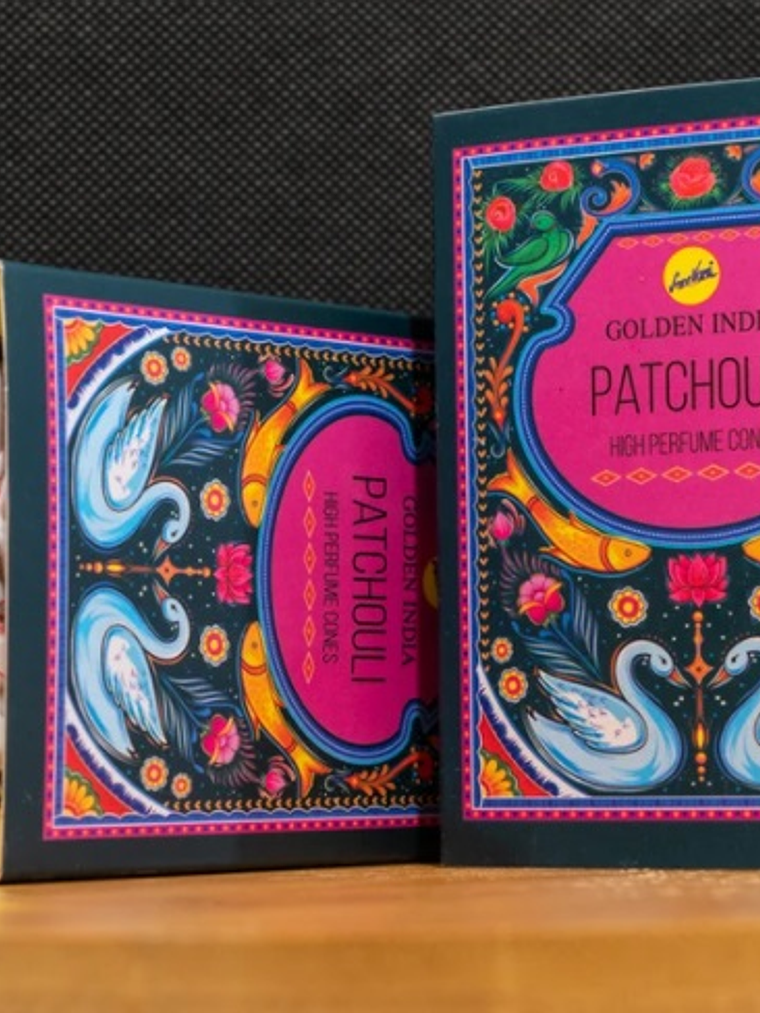 Incienso Cascada Golden Indian - Patchouli 1