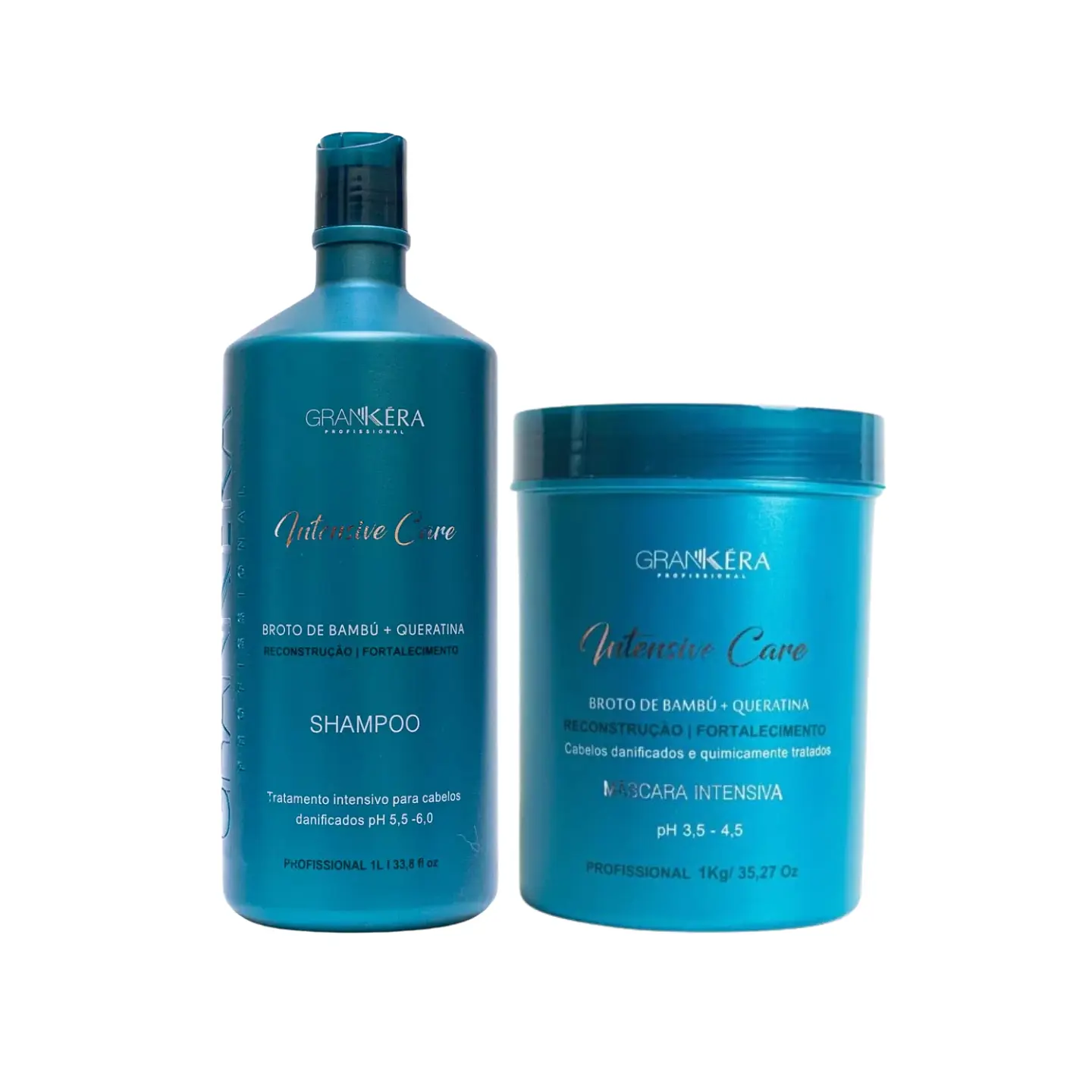 Set Profesional Shampoo + Máscara Cuidado Intensivo Broto de Bambú y Queratina 1