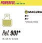 PASTILLAS LESS BRAKES POWERFUL - 901 (Magura MT5 - MT7) - Miniatura 1