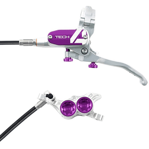 FRENOS HOPE TECH 4 E4 - Plata/Morado