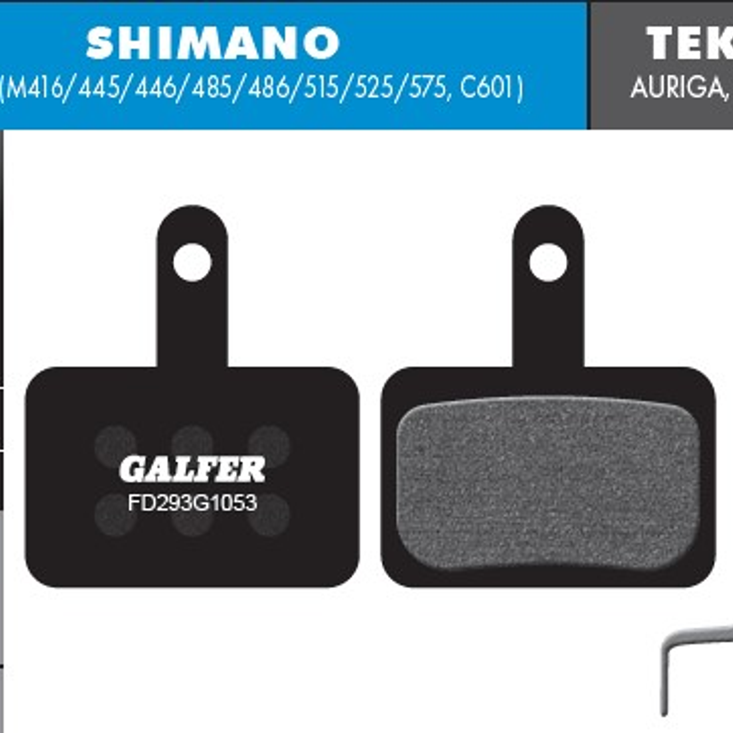PASTILLAS GALFER - Shimano MT200, serie M300, MT400, MT500, Tektro y TRP