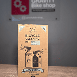 KIT LIMPIEZA PEATY'S - Espuma de lavado, desengrasante y lubricante de cadena