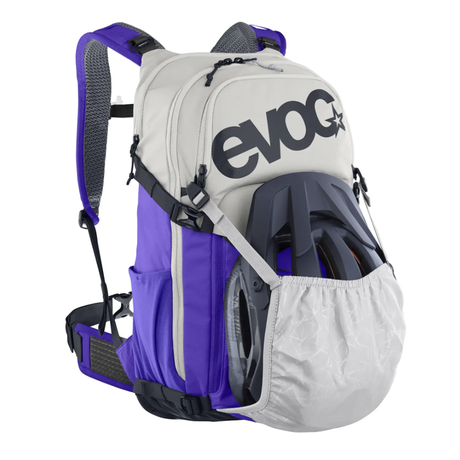 MOCHILA EVOC - Stage 18 L Sand/Violeta 4