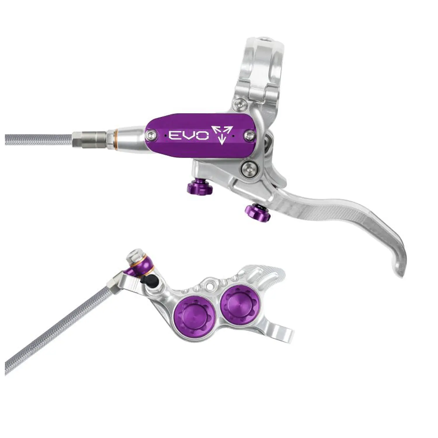 FRENO HOPE EVO GR4 - Plata/Morado - Delantero