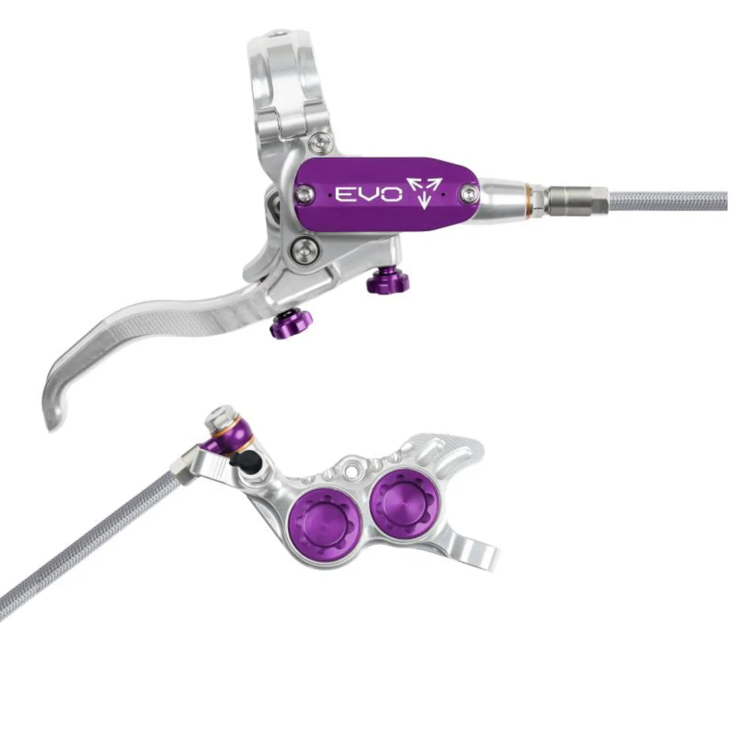 FRENO HOPE EVO GR4 - Plata/morado - Trasero
