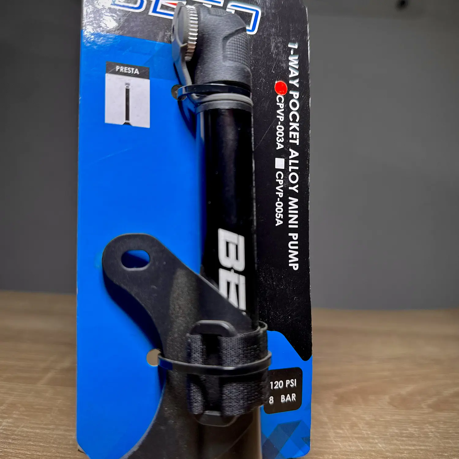 BOMBÍN BETO PRESTA - Bolsillo 120 psi / Negro 2