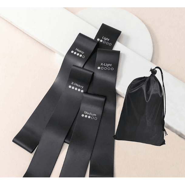 Set bandas elásticas con funda