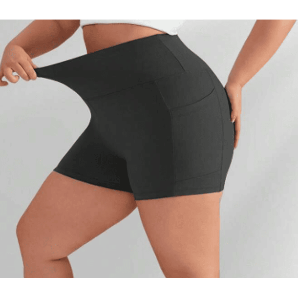 Calza corta con bolsillo 